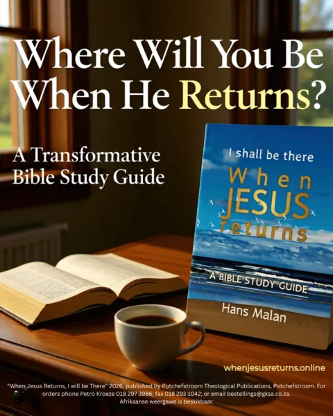 Promotional poster for When Jesus Returns by Hans Malan